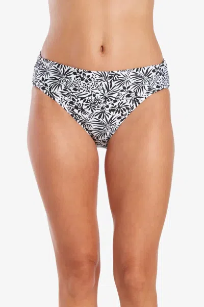 Helen Jon Women's  Underwear Large White Black Tropical Convertible Hipster Erk571 In Gray