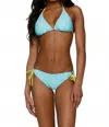 Helen Jon Women's Reversible String Bikini Top In Blue In Blue
