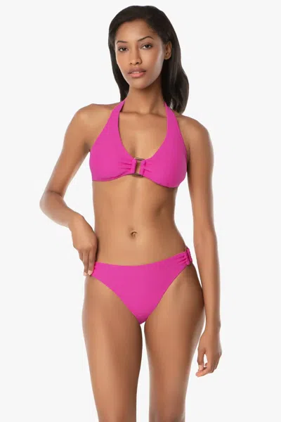 Helen Jon Women's Tortoise Hipster Bikini Bottom In Raspberry In Pink