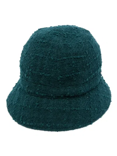 Helen Kaminski Adelia Tweed Hat In Green