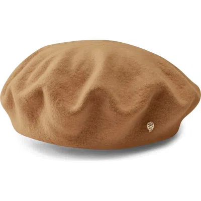 Helen Kaminski Ali Merino Wool Beret In Brown