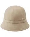 Helen Kaminski Alizee Cloche Hat In Neutral