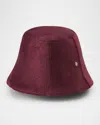 Helen Kaminski Ansonia Canvas Bucket Hat In Burgundy