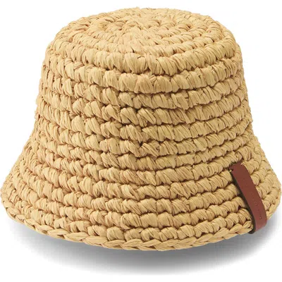 Helen Kaminski Anya Raffia Bucket Hat In Brown