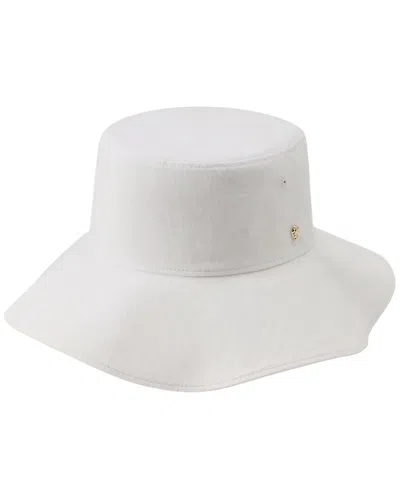 Helen Kaminski Aria Linen Hat In White