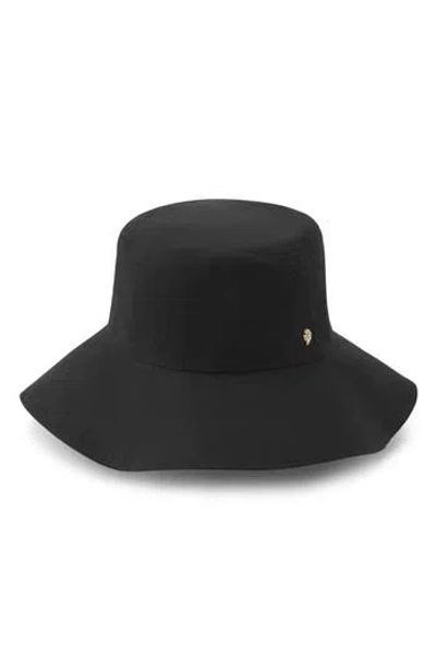 Helen Kaminski Aria Upf 50+ Linen Bucket Hat In Black