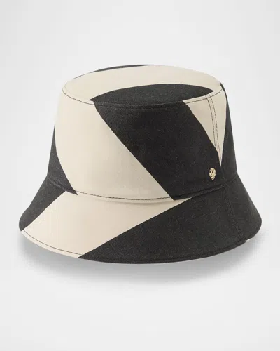 Helen Kaminski Arlo Striped Cotton Twill Bucket Hat