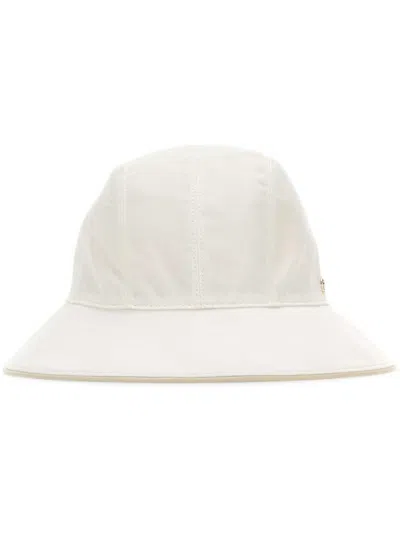 Helen Kaminski Cappello Da Pescatore Arya In Cotone Bianco Donna In White