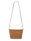 Helen Kaminski Woven Raffia Crossbody Bag With Smooth Leather Details
