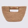 Helen Kaminski Natural Raffia Remi Top Handle Bag