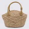 Helen Kaminski Natural Raffia Top Handle Bag In Neutral