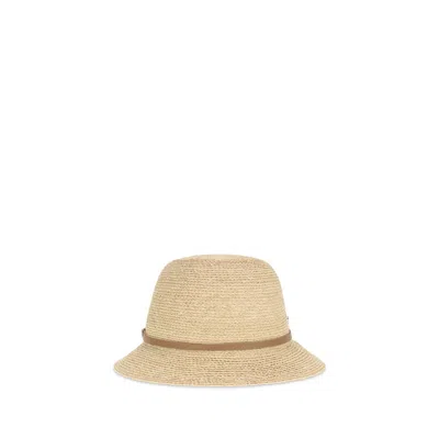 Helen Kaminski Beige Raffia Women's Hat