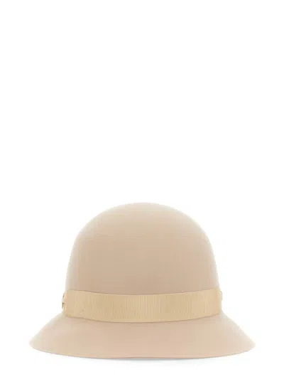 Helen Kaminski Beige Solid Bucket Hat In Pink