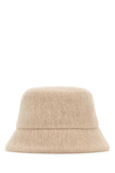 HELEN KAMINSKI BEIGE TEXTURED BUCKET HAT