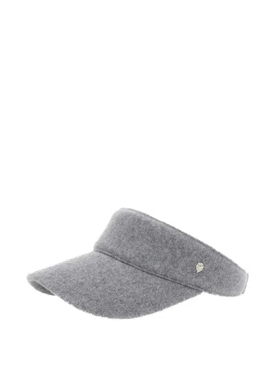 HELEN KAMINSKI BERKLEY LOGO-DETAIL WOOL VISOR