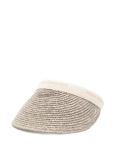 Helen Kaminski Bianca Interwoven Visor In Gray