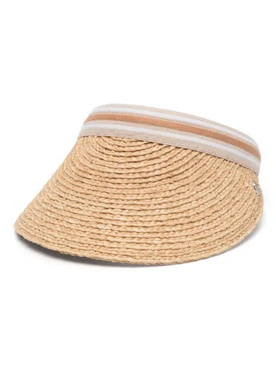 Helen Kaminski Bianca Visor Hat In Brown