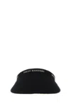 Helen Kaminski Wide Brim Textured Fabric Visor In Black
