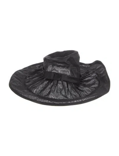 Pre-owned Helen Kaminski Black Cotton  Sun Hat