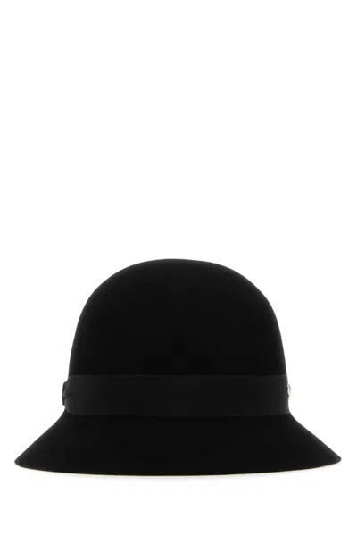 HELEN KAMINSKI BLACK FELT ELLA CONSCIOUS BUCKET HAT