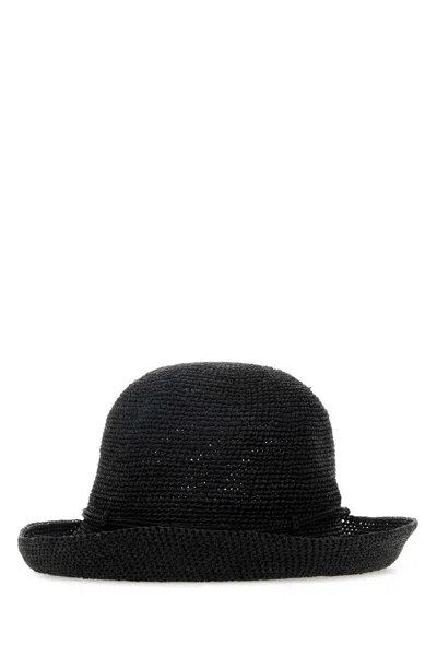 Helen Kaminski Black Raffia Provence 08 Hat