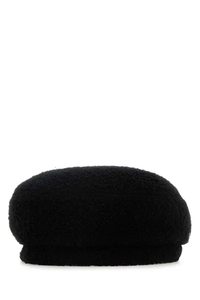 HELEN KAMINSKI HELEN KAMINSKI BLACK TEDDY FABRIC HAILIE HAT