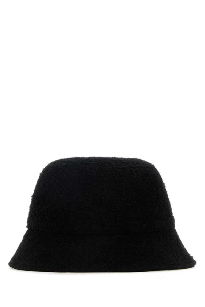 Helen Kaminski Black Teddy Fabric Mackenzie Bucket Hat