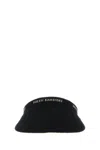 Helen Kaminski Wide Brim Textured Fabric Visor In Blue
