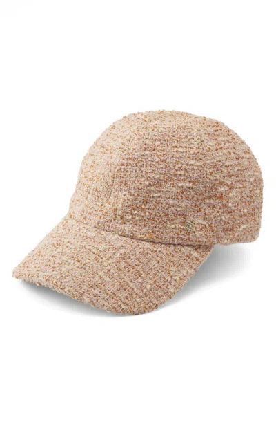 Helen Kaminski Bouclé Wool Baseball Cap In Brown