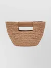 Helen Kaminski Natural Raffia Remi Top Handle Bag