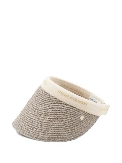 Helen Kaminski Braided Visor In Gray