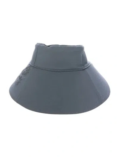 Pre-owned Helen Kaminski Branded Sun Visor In Blue