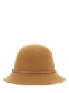 Helen Kaminski Leather-trimmed Wool Bucket Hat With Soft Crown In Brown