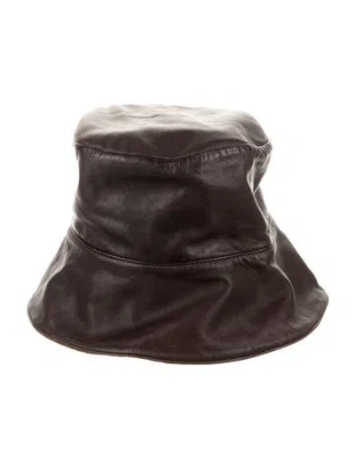 Pre-owned Helen Kaminski Bucket Hat In Brown