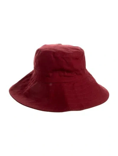 Pre-owned Helen Kaminski Bucket Hat In Red
