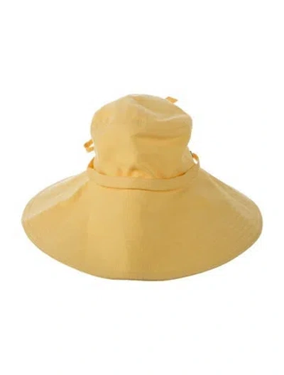 Pre-owned Helen Kaminski Bucket Hat W/tags In Yellow