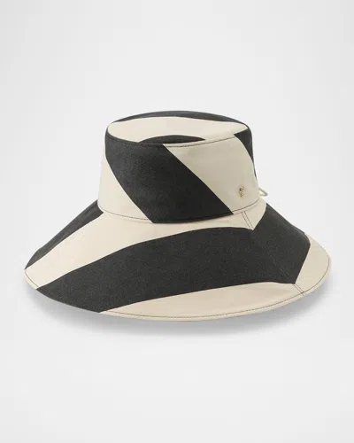 Helen Kaminski Calla Striped Cotton Twill Bucket Hat