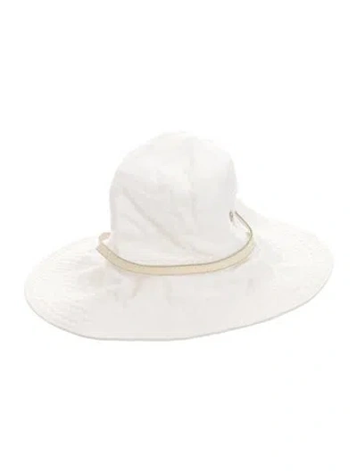 Pre-owned Helen Kaminski Canvas Sun Hat In Neutrals