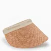 Helen Kaminski Wide Brim Woven Design Hat In Brown