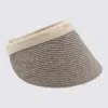 Helen Kaminski Open Top Woven Hat With Curved Brim In Multi