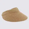 Helen Kaminski Versatile Hat With Adjustable Strap And Woven Texture In Brown