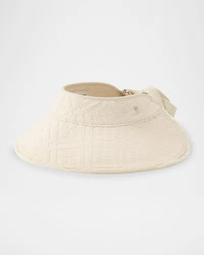 Helen Kaminski Carlota Cotton Fringe Visor