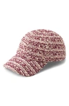 Helen Kaminski Charlette Bouclé Baseball Cap In Red