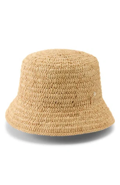 Helen Kaminski Chaturi Raffia Crochet Bucket Hat In Neutral