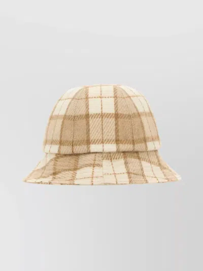HELEN KAMINSKI CHECKERED WOOL BLEND BUCKET HAT
