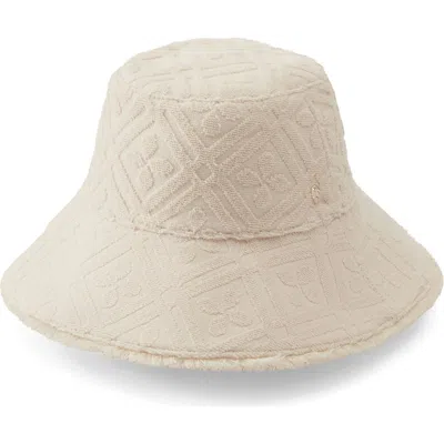 Helen Kaminski Cintia Jacquard Terry Bucket Hat In Sand