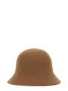 Helen Kaminski Classic Bucket Hat With Leather Accent