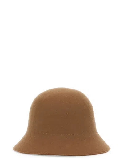 Helen Kaminski Classic Bucket Hat With Leather Accent In Brown
