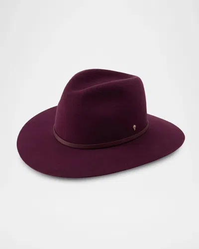 Helen Kaminski Claude Wool Felt Fedora In Red