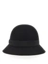 Helen Kaminski Merino Wool Etta Conscious Cloche Hat In Black